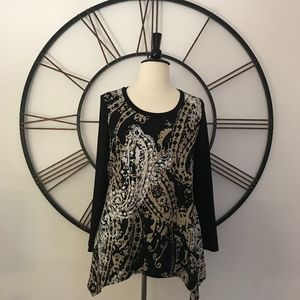 Sunny Leigh XL Tunic Top Hi/Low Sides